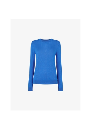 Womens Whistles Annie Crew-Neck Sparkle-Knit Jumper