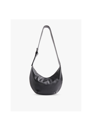 Womens Whistles Sia Curved Leather Cross-Body Bag