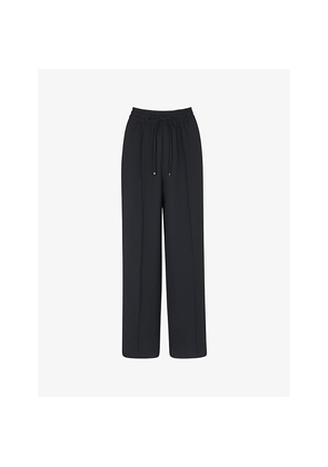 Womens Whistles Maria Wide-Leg Mid-Rise Crepe Trousers