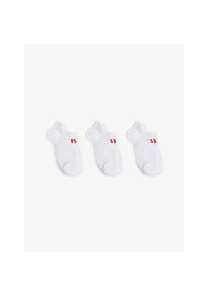 Womens Sweaty Betty Workout Lightweight Pack Of Three Cotton Blend Trainer Socks