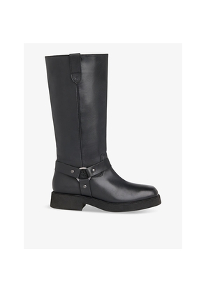 Womens Whistles Matteo Leather Heeled Knee-High Boots