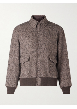 Kaptain Sunshine - Flight Herringbone Wool, Alpaca and Linen-Blend Tweed Jacket - Men - Brown - 2