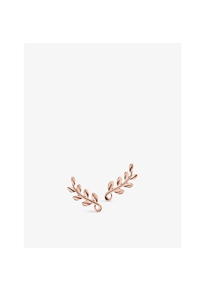 Tiffany & Co Paloma Picasso Olive Leaf 18ct Rose-Gold Earrings