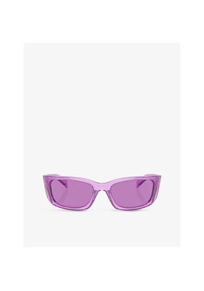 Womens Prada Pr A14S Butterfly-Frame Acetate Sunglasses