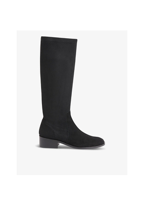 Womens Whistles Lisa Stretch Heeled Leather Knee-High Boots