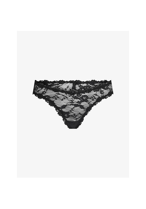 Womens Skims Dipped Stretch-Lace Thong