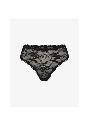 Womens Skims Sheer Floral Stretch-Lace Briefs