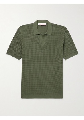 Orlebar Brown - Roddy Waffle-Knit LENZING™ ECOVERO™-Blend Polo Shirt - Men - Green - S