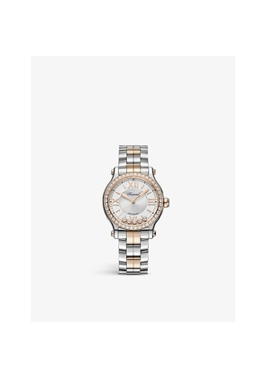 Chopard Happy Sport 278608-6004 18ct Rose-Gold, Stainless Steel and Diamond Automatic Watch