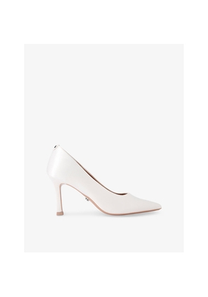 Womens Carvela Corletta Pointed-Toe Satin Heeled Courts