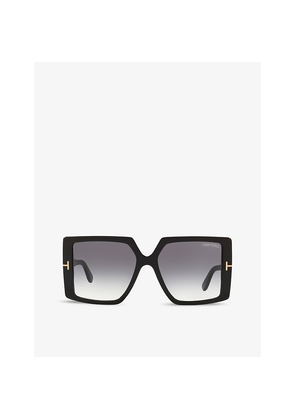 Womens Tom Ford Ft0790 Quinn Square-Frame Acetate Sunglasses