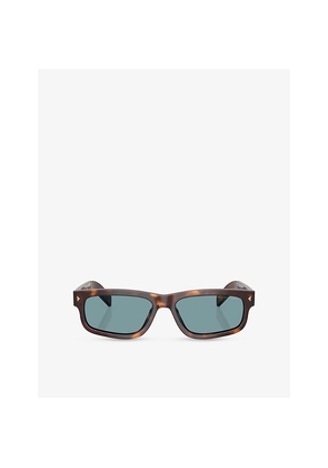 Prada Pr B11S Rectangle-Frame Acetate Sunglasses