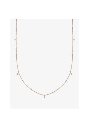 Womens Astley Clarke Lab Grown 14ct Yellow-Gold and 0.17ct Lab-Grown Diamond Station Necklace