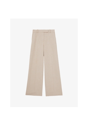 Womens Reiss Devon Wide-Leg Woven Trousers