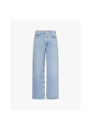 Womens Agolde Henson Baggy Taper Denim Jeans