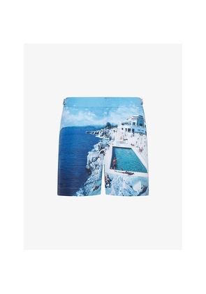Mens Orlebar Brown Hulton Photograph-Print Swim Shorts
