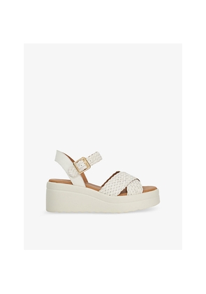 Womens Dune Kinleys Braided-Leather Sandals