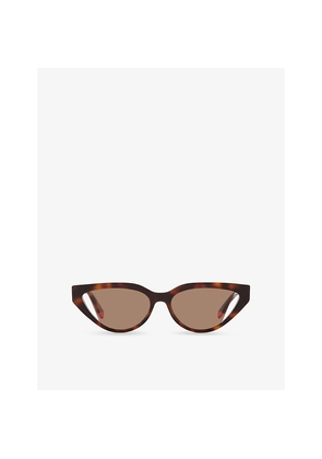 Womens Fendi Way Cat-Eye Tortoiseshell Acetate Sunglasses