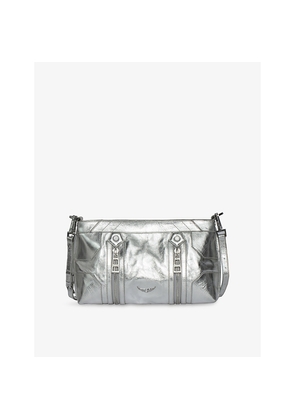 Womens Zadig&Voltaire Sunny Moody Metallic-Leather Shoulder Bag