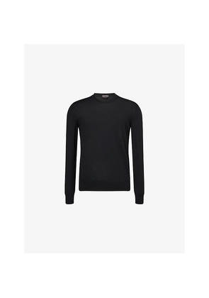 Mens Tom Ford Long-Sleeve Crew-Neck Wool Knitted Jumper