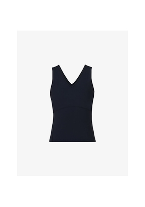Womens Sweaty Betty Gaia V-Neck Stretch-Woven Vest Top
