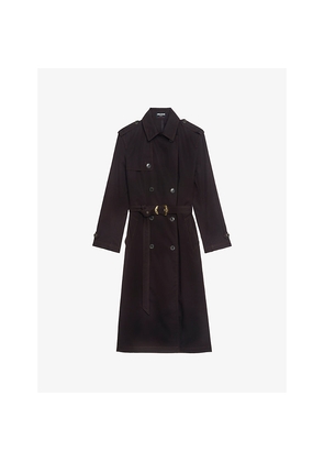 Womens Zadig&Voltaire Kenar Double-Breasted Cotton Trench Coat