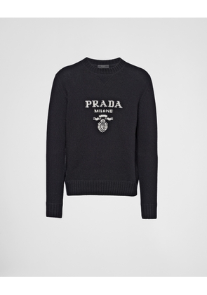 Wool and cashmere crew-neck sweater