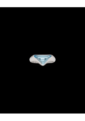 Swiss Blue Topaz logo ring