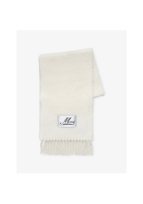 Womens Marni Brand-Patch Alpaca-Blend Scarf