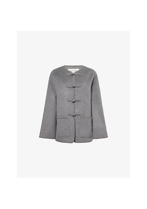 Womens Rohe Frames Round-Neck Patch-Pocket Wool-And-Cashmere Jacket