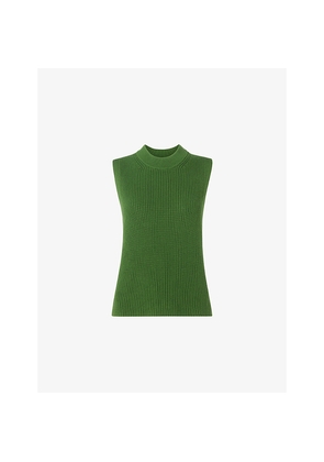 Womens Whistles High-Neck Ribbed Cotton Tank