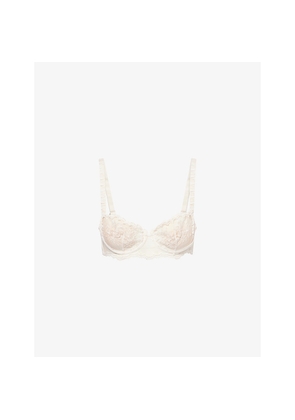 Womens Simone Perele Half-Cup Underwired Lace Bra