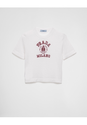 Cashmere intarsia T-shirt