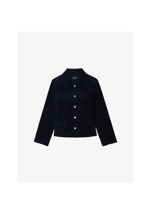 Womens Zadig&Voltaire Liam Flap-Pocket Stretch-Cotton Corduroy Jacket