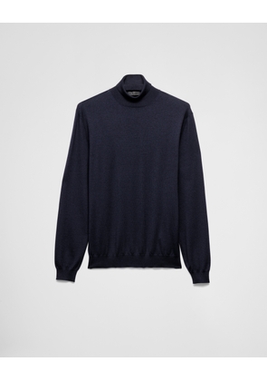 Cashmere and silk turtleneck sweater