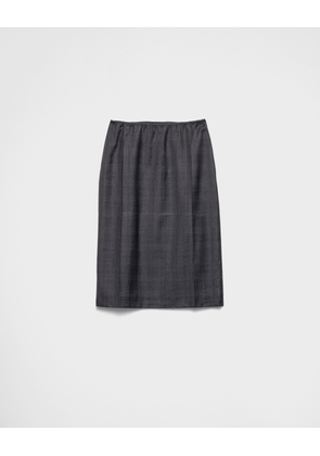 Wool skirt