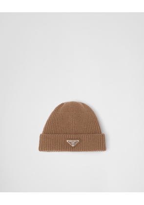 Wool and cashmere beanie