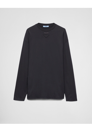 Long-sleeved jersey T-shirt
