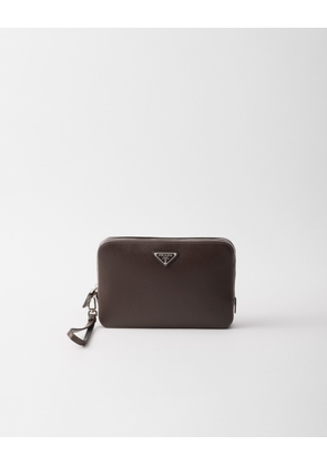 Saffiano Leather Clutch
