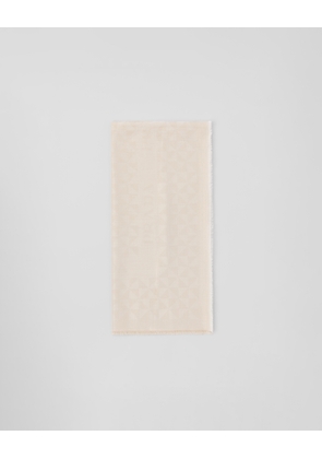 Wool, silk, cashmere and Lurex jacquard shawl