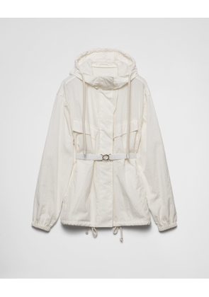 Technical pongé blouson jacket