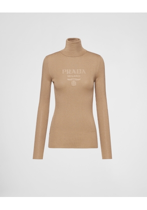 Superfine wool turtleneck sweater