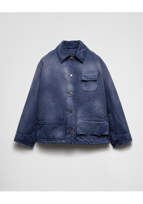 Canvas trucker jacket