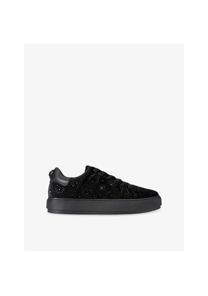 Mens Kurt Geiger London Laney Embellished Leather Trainers