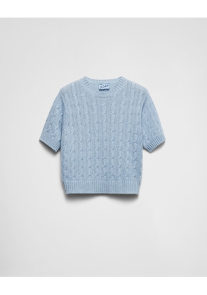 Cable-knit Re-Cashmere sweater