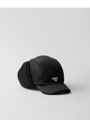 Re-Nylon and wool trapper hat