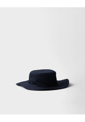 Wide-brimmed drill hat