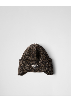 Mélange wool beanie