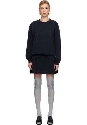 Sandy Liang Navy Kazia Knit Minidress