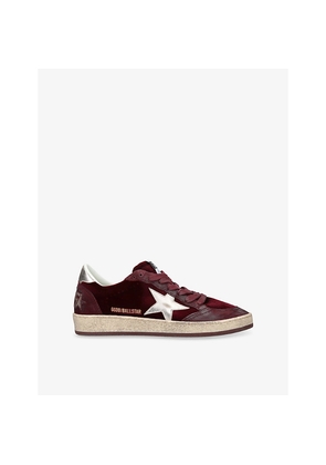 Womens Golden Goose Women's Ball Star Velvet Low-Top Trainers